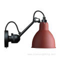 Light arm shade adjustable black flexible wall lamp
